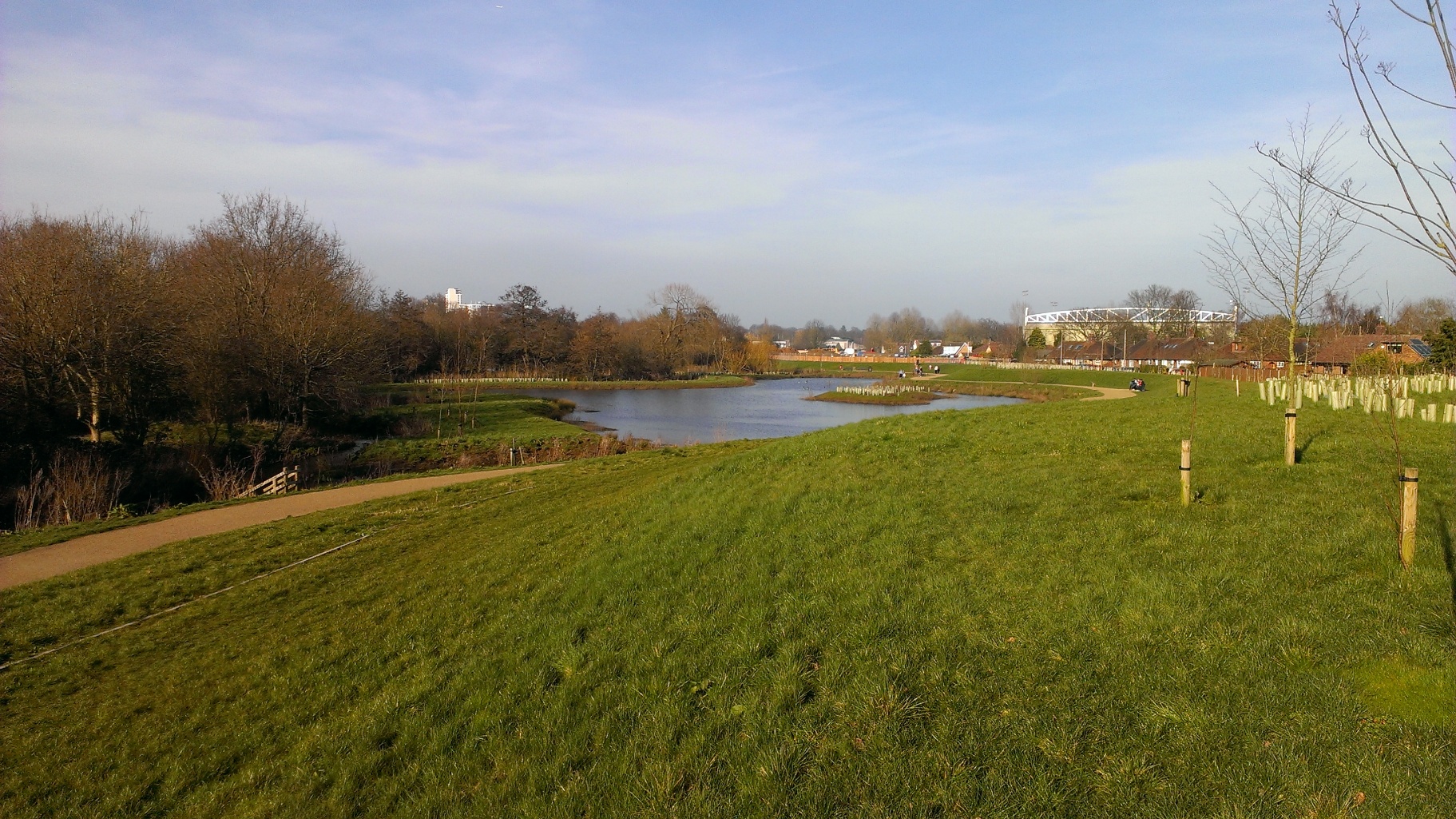 Hoe Valley Flood Defence, Woking
