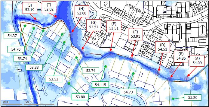 Residential road and access design at Land North of Queens Mead